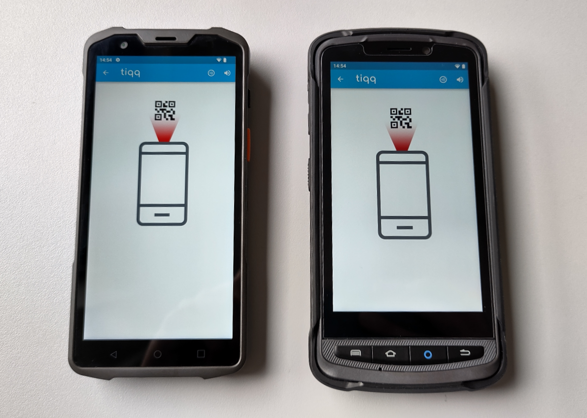 PDA devices om tickets te scannen Ticket scanners met de tiqq app